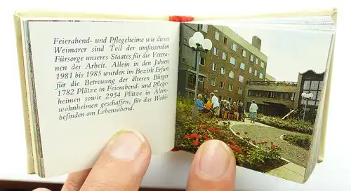 Minibuch : Bezirk Erfurt, Verlag Zeit im Bild Dresden 1986  / r615