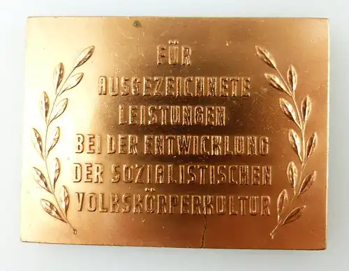 Medaille: Bezirksvorstand Frankfurt (Oder) DTSB e1099