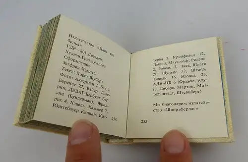 Minibuch: russisches Minibuch Offizin Andersen Nexö Sport in der DDR bu0399