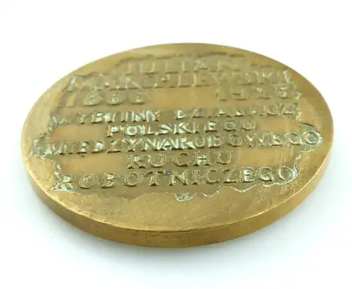 #e4391 Bronze Medaille & Anstecknadel Ludowe Wojsko Polskie - Julian Malchewski