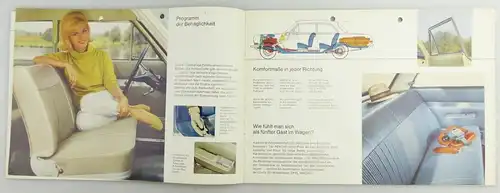 e11823 Original alter Automobil Prospekt Opel Rekord die gehobene Mittelklasse
