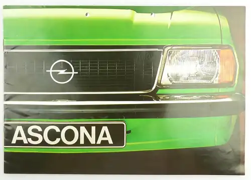 e11822 Original alter Automobil Prospekt Ascona