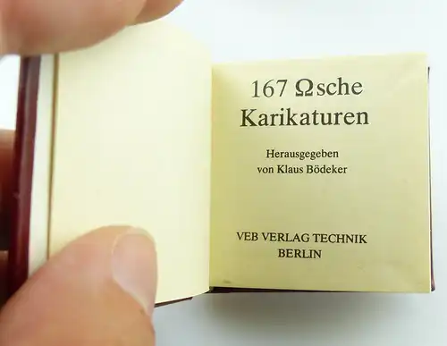 Minibuch : 167 Osche Karikaturen VEB Verlag Technik Berlin 1983 /r672