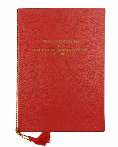 #e6746 Urkunde für Verdienstmedaille der Deutschen Demokratischen Republik 1959