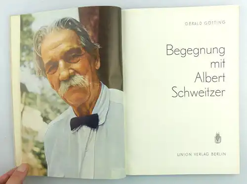 Buch: Begnegung mit Albert Schweitzer von Gerlad Götting e1566