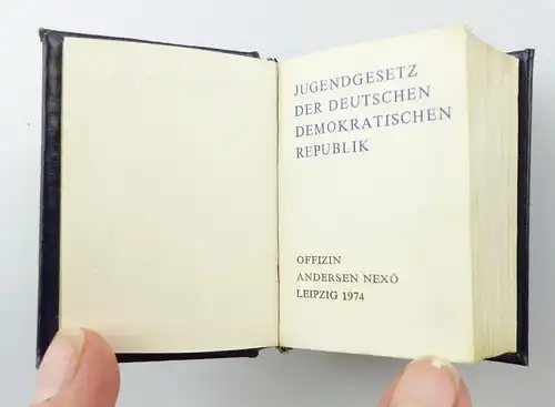 #e5898 Minibuch: Jugendgesetz der Deutschen Demokratischen Republik