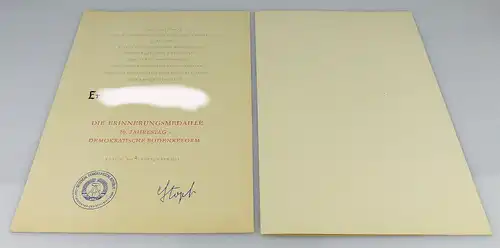 2 Urkunden: Ehrenplakette Vorbereitung & Durchführung AGRA, Erinnung., Orden2000