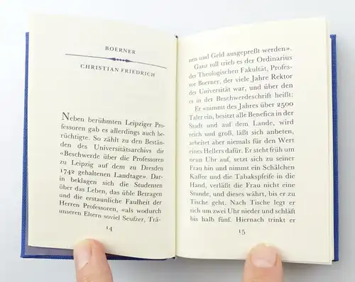 #e5875 Minibuch: Leipziger Anekdoten aus Kultur und Wissenschaft in Leinen