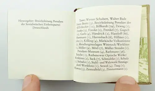 #e5872 Minibuch: Havelbezirk Potsdam Offizin Andersen Nexö Leipzig