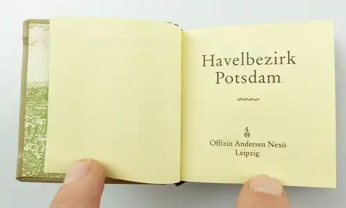 #e5872 Minibuch: Havelbezirk Potsdam Offizin Andersen Nexö Leipzig