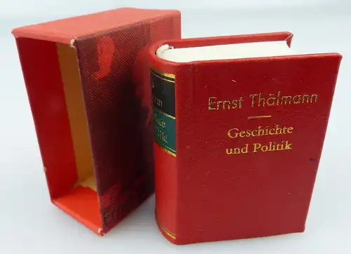 Minibuch: Ernst Thälmann, Geschichte und Politik 1978 Offizin Andersen, Buch1641