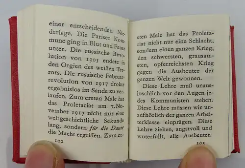 Minibuch: Ernst Thälmann, Geschichte und Politik 1978 Offizin Andersen, Buch1641