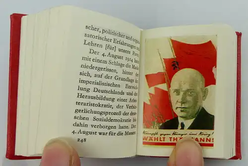 Minibuch: Ernst Thälmann, Geschichte und Politik 1978 Offizin Andersen, Buch1641