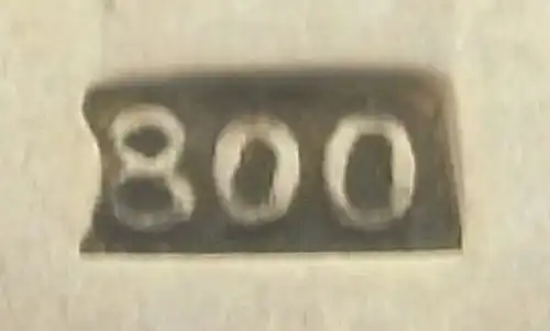alter Andenkenlöffel in 800 (Ag) Silber: Marquartstein