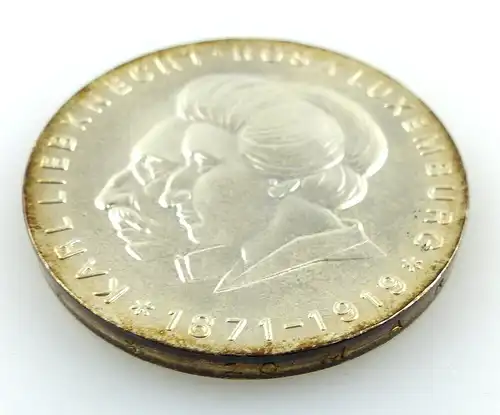 #e3080 Silbermünze: 20 Mark Gedenkmünze DDR 1971 Karl Liebknecht, R. Luxemburg