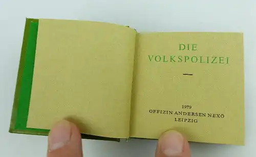 Minibuch: Die Volkspolizei Offizin Andersen Nexö Leipzig 1979 bu0965