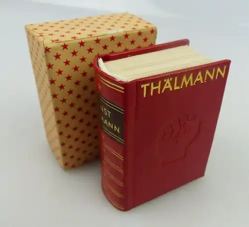 Minibuch Ernst Thälmann mit persönlicher handschriftlicher Widmung bu0638