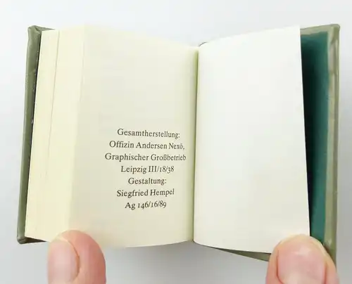 #e5436 Minibuch: Kundschafter des Friedens Band I Offizin Andersen Nexö Leipzig