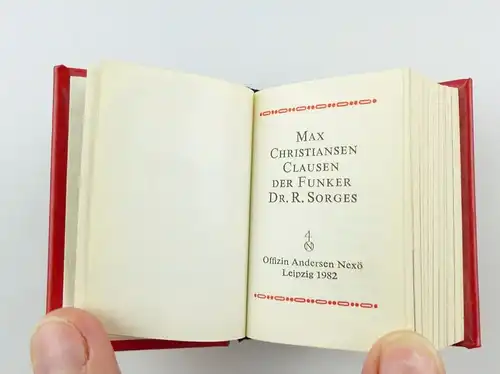 #e5434 Minibuch: Max Chrisiansen Clausen Der Funker Dr. Richard Sorges