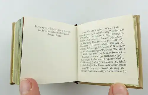 #e5433 Minibuch: Havelbezirk Potsdam Offizin Andersen Nexö Leipzig