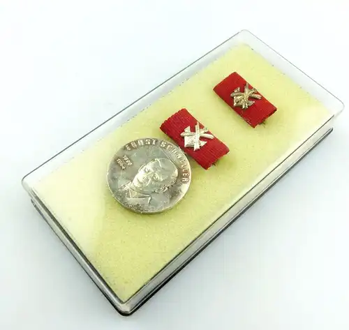 #e5416 DDR GST Ernst Schneller Medaille in Silber mit Etui vgl. Band I Nr. 7 f