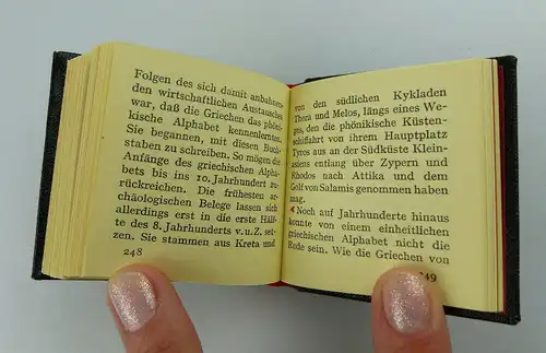 Minibuch: An der Wiege des Alphabets - Hans Lülfing Offizin Andersen Nexö e063