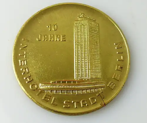 Medaille 10 Jahre Interhotel Stadt Berlin im Etui r 206