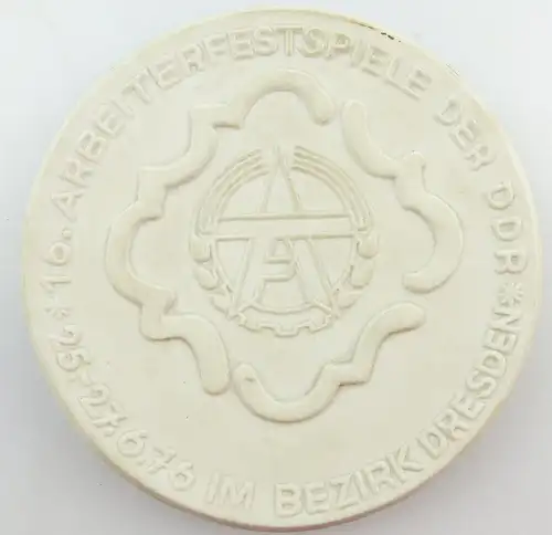 #e3474 Meissen Medaille 16. Arbeiterfestspiele der DDR 1976 Bezirk Dresden