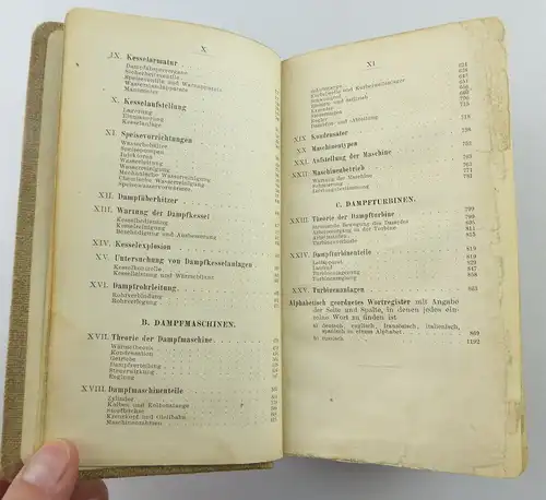 Buch: Illustrierte technische Wörterbuch in sechs Sprachen von 1908 Band 3 e1227