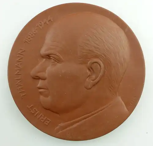 Meissen Medaille: Ernst Thälmann 1886-1944 braun e1578