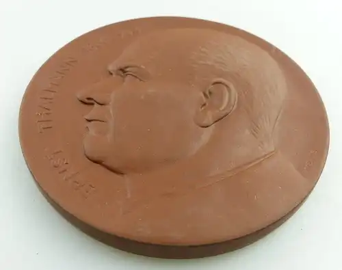 Meissen Medaille: Ernst Thälmann 1886-1944 braun e1578