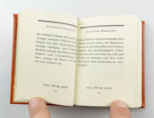 #e5869 Minibuch: Lenin Worte Dietz Verlag Berlin Peter Läuter