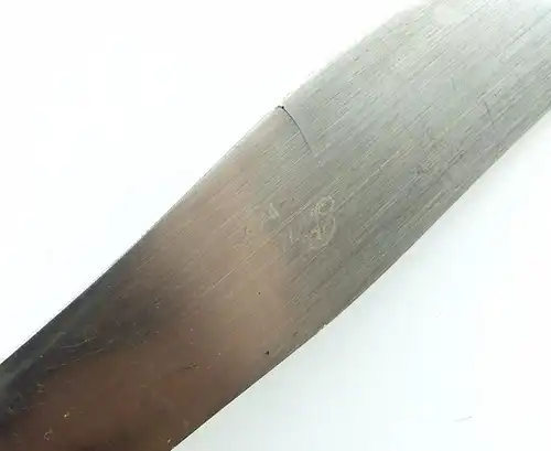 #e5017 6 große alte Messer mit versilberten Griffen