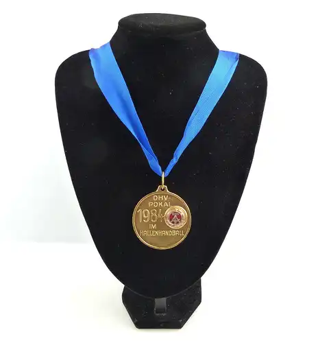 #e4158 DDR Medaille DHV Pokal 1984 im Hallen Handball