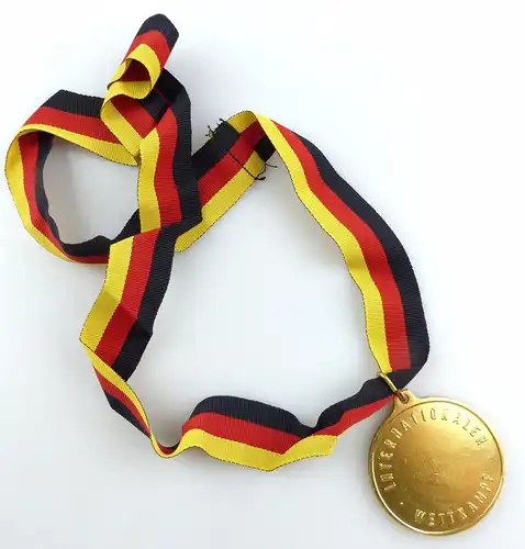 #e5604 Medaille Flugmodellsport Internationaler Wettkampf in Gold