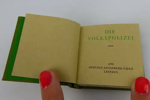 Minibuch: Die Volkspolizei Offizin Andersen Nexö Leipzig bu0300