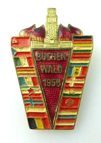 #e1975 Nationale Mahn- und Gedenkstätte Buchenwald 1958 goldfarben