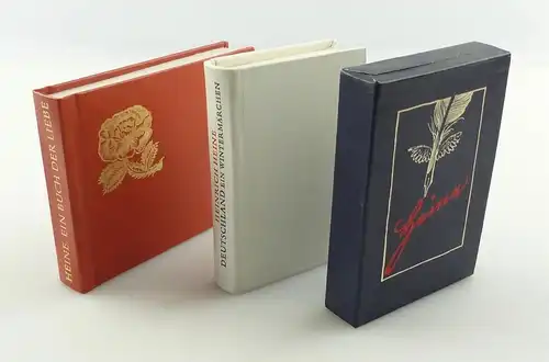 e12105 2 Minibücher Heinrich Heine Deutschland ein Wintermärchen Buch der Liebe