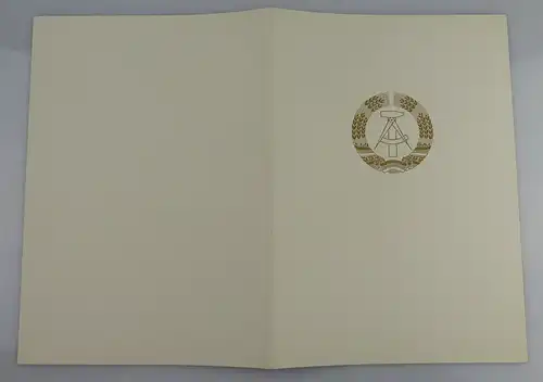 Urkunde: Vaterländischer Verdienstorden in Bronze, verliehen 1973, Orden1901