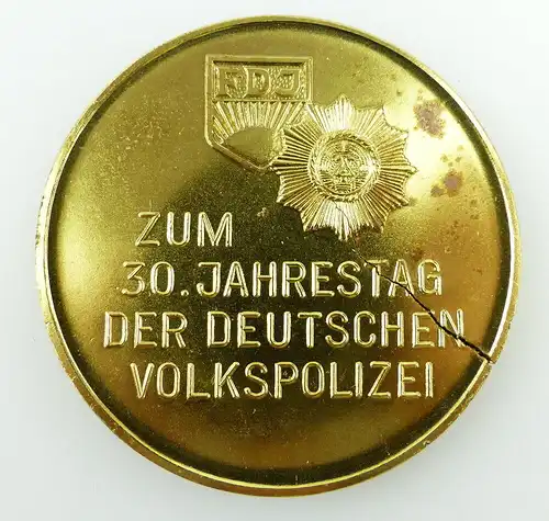 #e2401 Medaille Ordnung und Sicherheit Zum 30. Jahrestag der d. Volkspolizei DDR