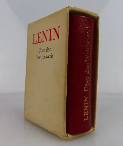 Minibuch: W. I. Lenin - Über den Wettbewerb Offizin Andersen Nexö bu0288