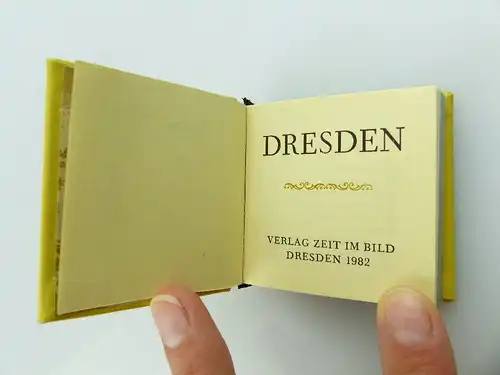 Minibuch: Dresden Offizin Andersen Nexö Leipzig 1977 Verlag Zeit im Bild e276