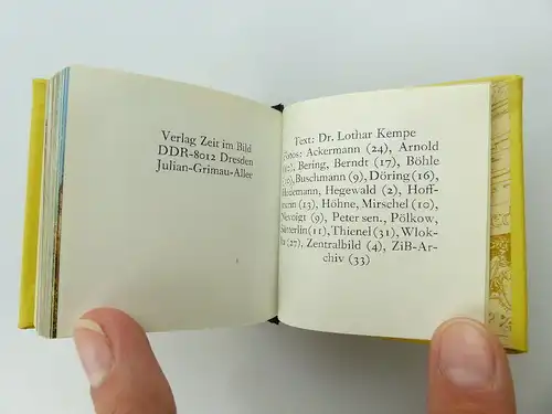 Minibuch: Dresden Offizin Andersen Nexö Leipzig 1977 Verlag Zeit im Bild e276