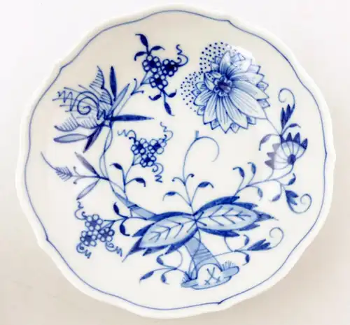 E9824 2 teilige Meissen Mokkatasse mit Zwiebelmuster 2. Wahl 250 Jahre Jubiläum