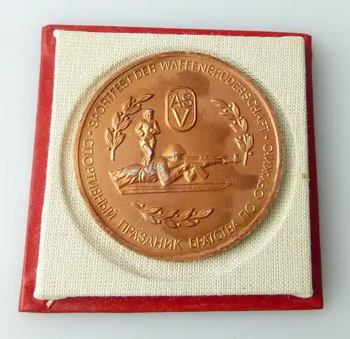 Medaille Sportfest der Waffenbrüderschaft im Etui r 229