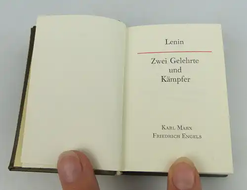 Minibuch: Lenin Zwei Gelhrte und Kämpfer überreicht vom Generaloberst!!  bu0720