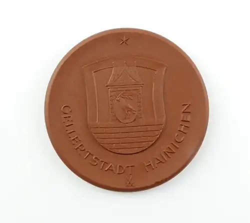 e12121 Meissen Porzellan Medaille Gellert Gellertstadt Hainichen