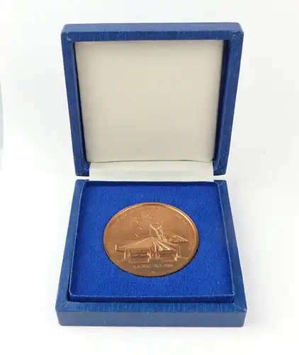 e10149 Medaille Generalreparatur der Eisenbahnbrücke über den Strelasund 1990