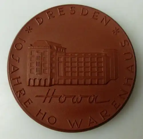 Meissen Medaille: Howa 10 Jahre Ho Warenhaus Dresden, Im Dienste der, Orden1480