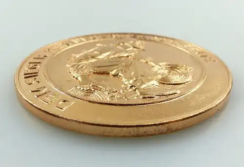 #e8074 Medaille Bezirksausscheid im Feuerwehrkampfsport bronzefarben